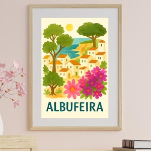 Albufeira | Portugal Travel Print | Algarve | Wall Arts Travel | Holiday Vibes | Portugal Art | Wall Art Portugal | Holiday Prints