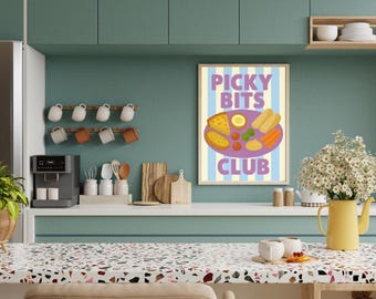 Picky Bits Club | Foodie Prints | Food Posters | Food Prints | M&S | Quirky Wall Art Kitchen | Quirky Funny Poster | DIGITAL ART AVAILABLE