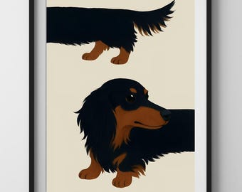 Dachshund Dog Prints | Dachshund Doxie Dog | Wiener Dog Dachshund | Sausage Dog Gifts | Dachshund Lover | Digital Art Available