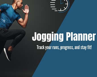 Planificador de jogging / Rastreador de carrera imprimible / Diario de actividad física / PDF digital / Plan de principiante a maratón