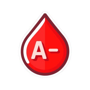 A- Blood Drop Kiss-Cut Stickers, Healthcare Gifts, Blood Donation Awareness Decor, Laptop Stickers, Fundraising Promotions