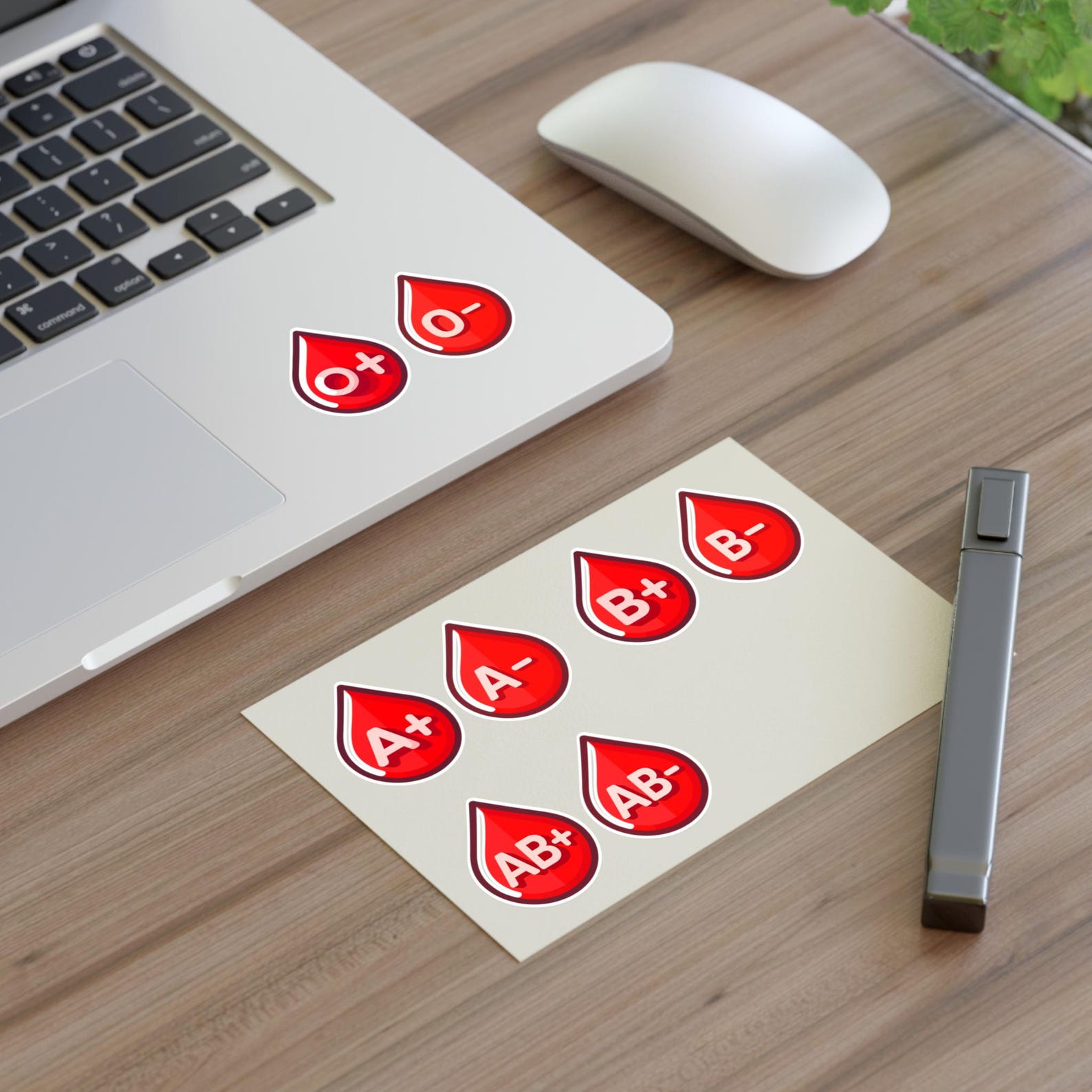 Blood Type Sticker Sheet, Medical Decals for Healthcare Workers - Etsy