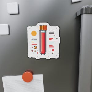 Science Lab Die-Cut Magnet - Colorful Test Tube Fridge Decor, Gift for Scientists, Chemistry Lovers, Science Enthusiasts, Classroom [...]