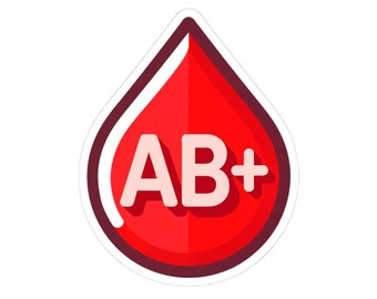 Blood Type Chart Compatibility Educational Wall Sticker Art Poster ...
