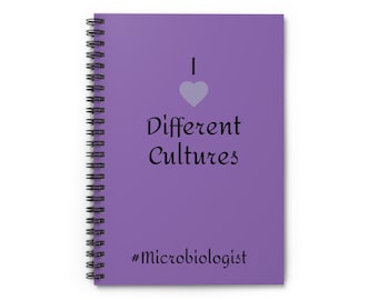 Microbiology Spiral Notebook: Science Student Journal