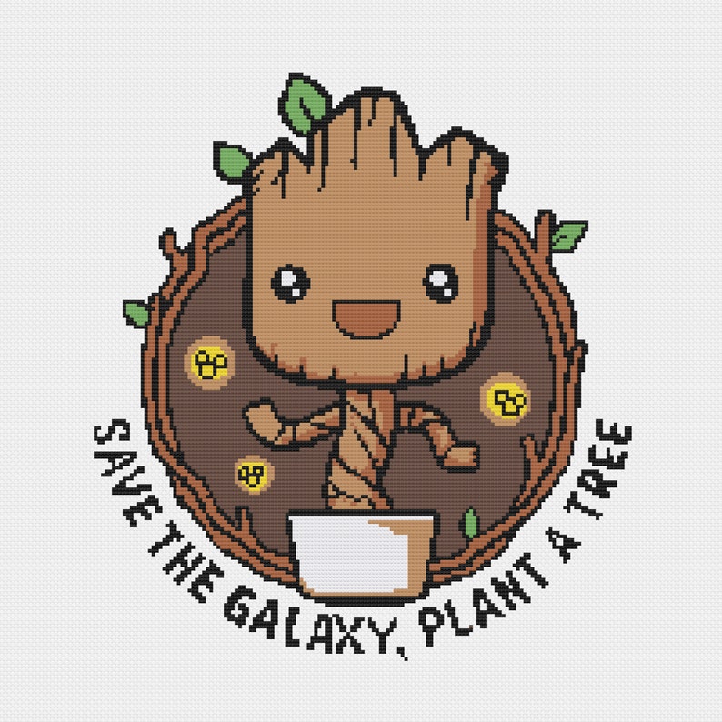 Save the Galaxy, Plant a Tree Baby Groot Etsy