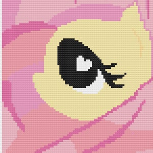 Fluttershy My Little Pony Cross Stitch Pattern