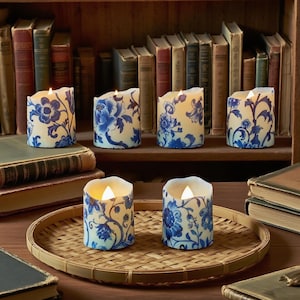 Set of 6 Flameless LED Tea Light Candles | Flickering Lights with Remote & Timer | Wedding Decor, Christmas, Home Centerpiece, Holiday Gift