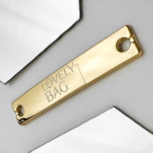 Logo Engraved Labels, Handmade Purse Tags, Custom Metal Tags For Bags, Personalized Metal Labels, Sewing Tags For Leather Craft