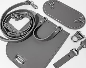 DIY Ledertasche Kit, Handtasche Riemen und Griffe, Geldbörse Bastelbedarf