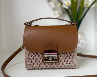 Ready To Assemble Bag Set, Handbag DIY Kit With Acrylic Panels And Leather Parts, Silver Fittings, Perfect Gift For Makers