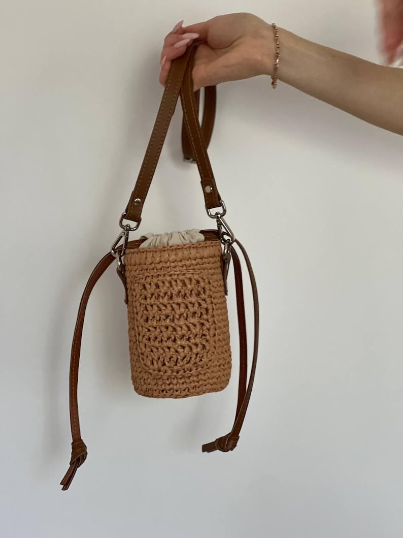 leather accessories for crochet bags, diy bag strap kit leather, leather strap with buckle, handmade bag accessories leather, leather strap and rings set, leather cords for bag closure, leather strap for handmade purse