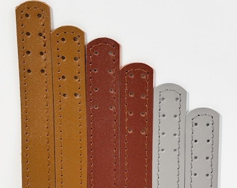 Leather Straps For Handbag, Leather Bag Handles Sew On Style Durable Stitched With Lining, DIY Sew On Leather Handles For Bags, Custom Gift