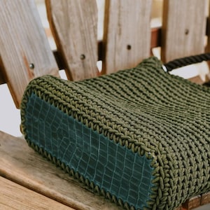 Taschenboden für Häkeltasche, Lederbasis für Strickhandtasche, DIY Shopper Geldbörse Boden mit Löcher, benutzerdefiniertes Valentinstagsgeschenk für Sie