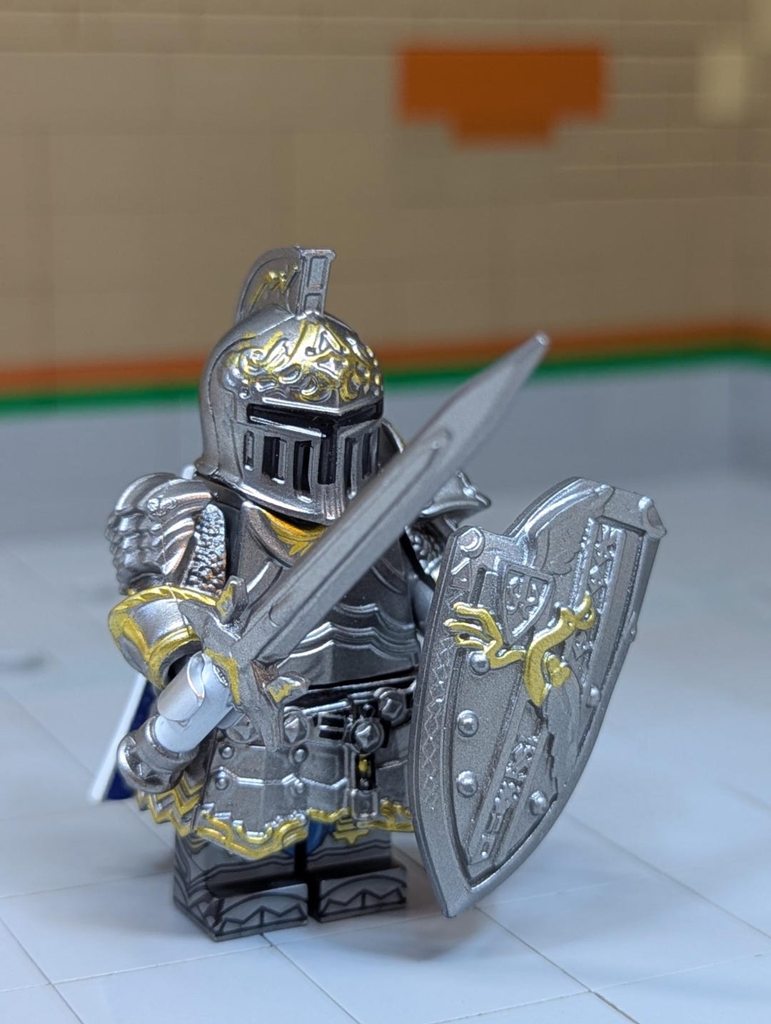 Knight Custom Figure Custom Blue Knight Figure Medieval Fig: Detailed Craftsmanship – A Must ...