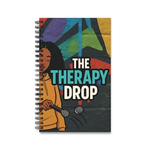 Therapy Drop Spiral Journal - Self-Care, Mental Health Organizer, Inspirational Notebook, Gift for Therapists, Art Therapy Journal