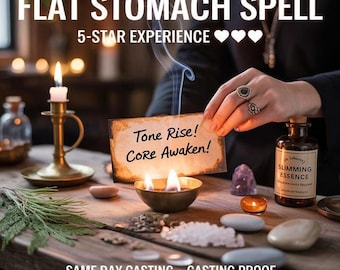 FLAT STOMACH SPELL, beauty ritual, weight loss energy, body shaping, fitness motivation, self-confidence boost