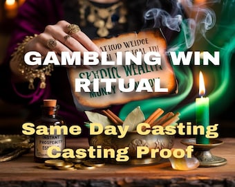 GAMBLING WIN SPELL, luck enhancement, fortune magnet, risk alignment, prosperity energy, chance attraction, winning streak