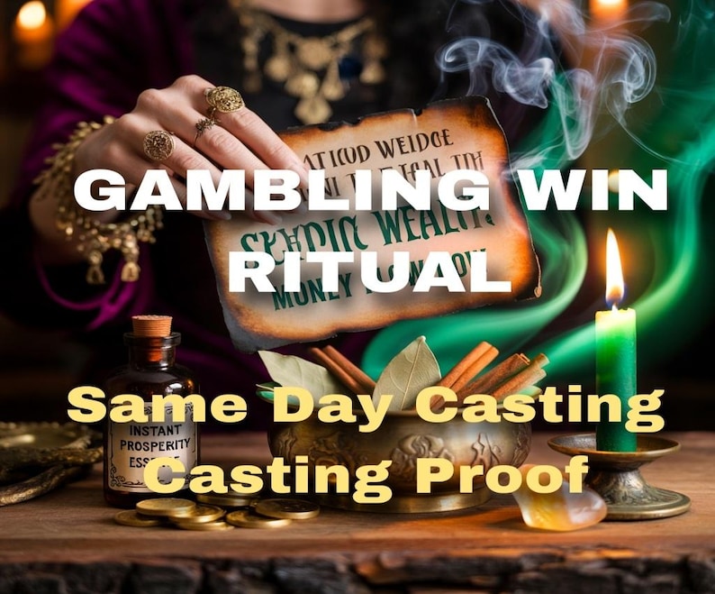 GAMBLING WIN SPELL, luck enhancement, fortune magnet, risk alignment, prosperity energy, chance attraction, winning streak