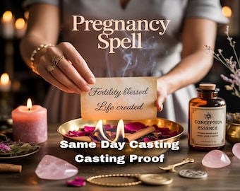 PREGNANCY SPELL, fertility energy, conception blessing, womb healing, motherhood manifestation, family growth, divine creation