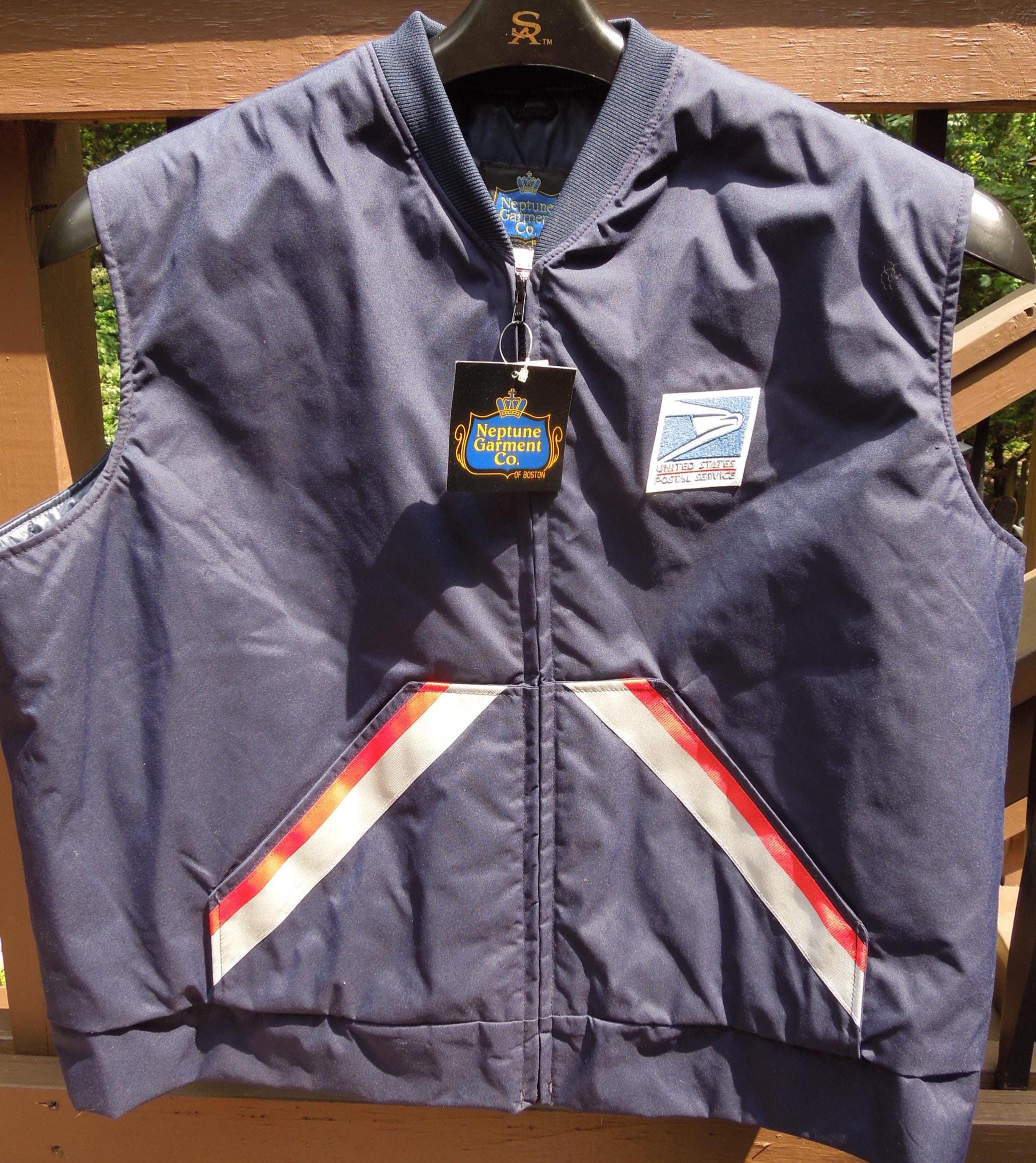 Vintage XXXL Size Men's USPS Quilted Lined Vest New Old