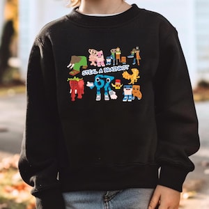 Kids Meme Italian Brainrot Ballerina Cappuccina Sweatshirt