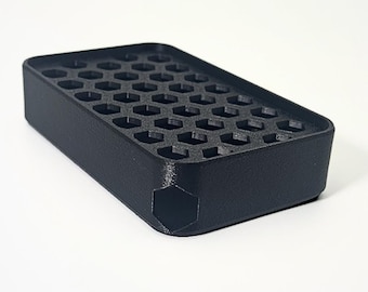 Moderne schwarze Abfluss-Seifenschale: Zweiteilige PETG-Kunststoff-Seifenschale