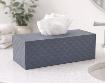 Modern Tissue Box Cover for Rectangular Kleenex Tissues Box – Stylish Home and Bathroom Decor