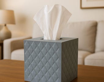 Nowoczesna osłona na kwadratowe pudełko na chusteczki Kleenex – stylowy wystrój domu i łazienki