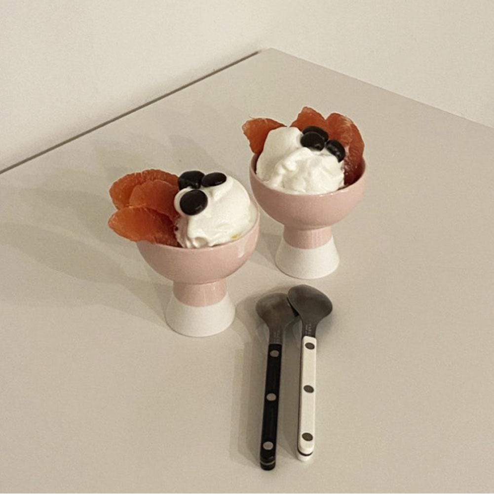 Kwangjuyo Bell-cup 2P Set (choose Color - Mix / Pink / Green