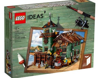3-5 Day Ship, Rare Vintage Retired LEGO 21310 Collectible,LEGO Ideas Old Fishing Store (21310) - Building Toy and Popular Gift