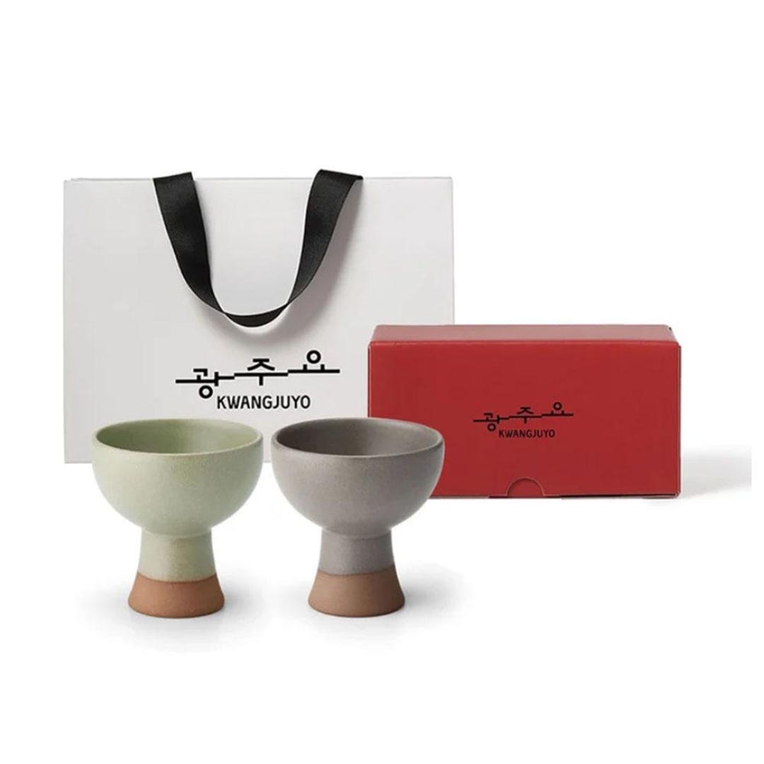 Kwangjuyo Bell-cup 2P Set (choose Color - Mix / Pink / Green