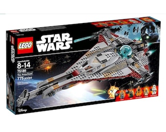 3-5 Day Ship, Rare Vintage LEGO Star Wars The Arrowhead 75186 Building Kit