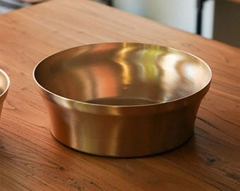 Korean Traditional Handmade Luxury Bangjja Yugi Mixing Bowl, Large Size 26cm/10.2"in