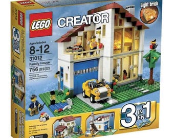 7-10 Day Ship, Rare Vintage Retired LEGO 31012 Collectible, LEGO Creator 3 in 1 31012 Family House Set 2013 New & Sealed RETIRED 2014