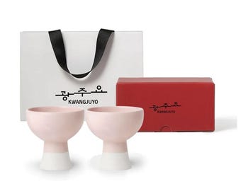 Kwangjuyo Bell-cup 2P Set (choose Color - Mix / Pink / Green