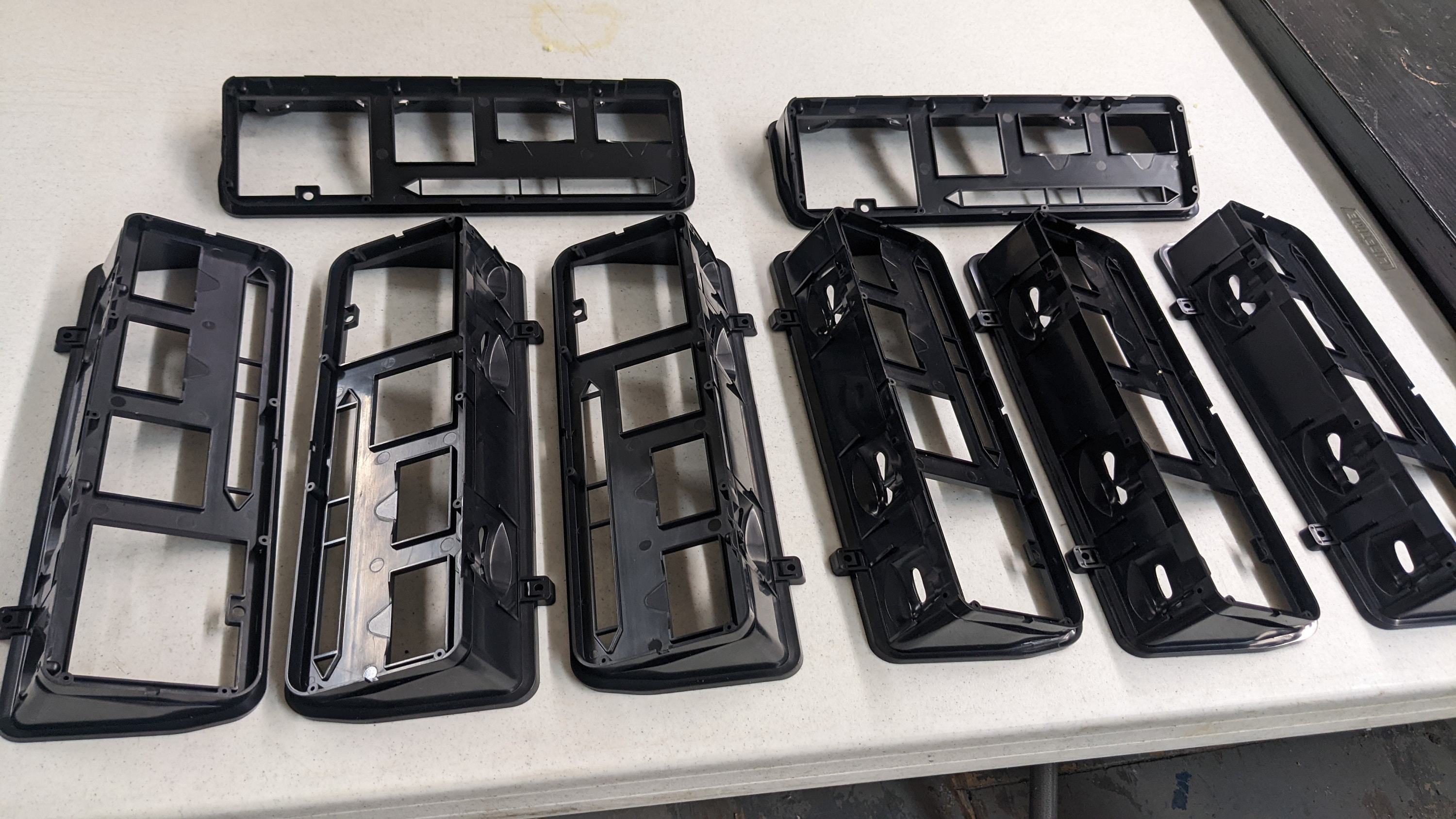 Set of 8 Injection Molded Volvo Dashboard Panel for Han in