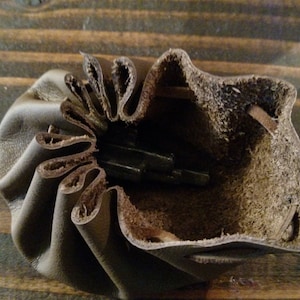 small leather pouch coin purse