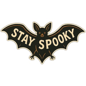 Stay Spooky Bat Sticker