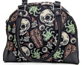 Coffins and Skulls Purse