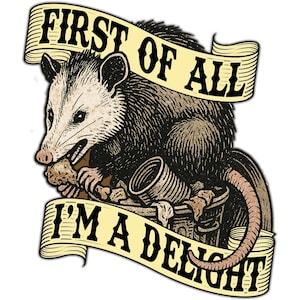 First of All I&#39;m a Delight Sticker