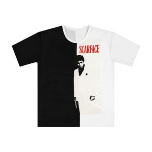 Scarface Al Pacino Men&#39;s T-shirt, Tony Montana Cool Tee, Movie Lover Gift, Gangster Graphic Shirt, Retro Film Apparel