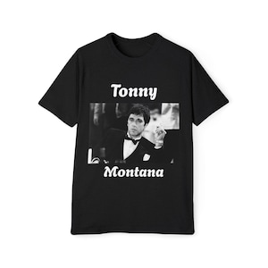 Classic Mafia Men&#39;s Raglan T-Shirt, Vintage Movie Gangster Tee, 80s Scarface Tony Montana Shirt, Mobster Film Apparel, Al Pacino Fan Gift