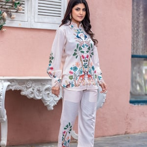 pure linen co-ord set womenco-ord set,pakistani co-ord set, cotton co-ord set, cord set, new cord set, stylish cord set, new design cord set