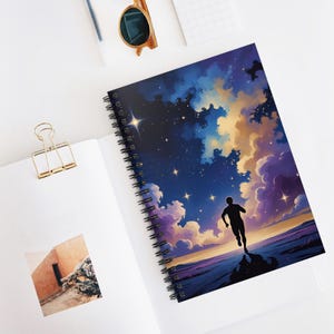 Celestial Spiral Notebook: Galaxy Art Journal, Inspirational Gift
