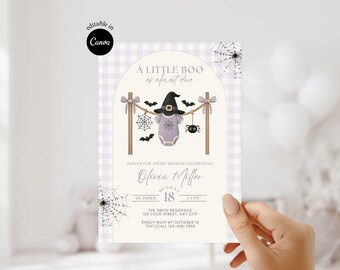A Little Boo Is Almost Due Baby Shower Invitation Halloween Baby Shower Invite Spooky Baby Shower Costume Party Invitation Halloween Shower