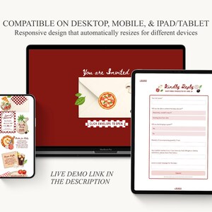 Invito per baby shower con consegna speciale modificabile e RSVP Invito per baby shower a tema pizza italiana Invito per festa baby shower a tema pizza immagine 4