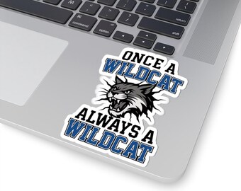 Mascota Wildcat, calcomanía Wildcat, espíritu escolar, escuela Wildcat, fútbol Wildcat, voleibol Wildcat, baloncesto Wildcat, calcomanía para laptop