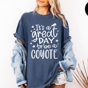 Coyote Shirt, Coyote Football Tee, Coyote Cheer, Coyote Mascot, Custom Coyote, Coyote Volleyball, Coyote Basketball, Game Day, Pep Rally