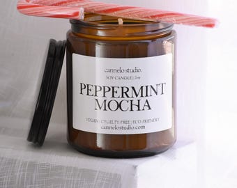Peppermint Mocha Soy Candle | 7oz